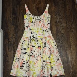 Milly Multicolor Abstract Print Dress